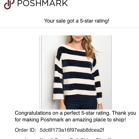 1 Left 5🌟 New!! Super Soft Stripe Chenille - Picture 7 of 7